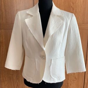 WHBM blazer white size 8